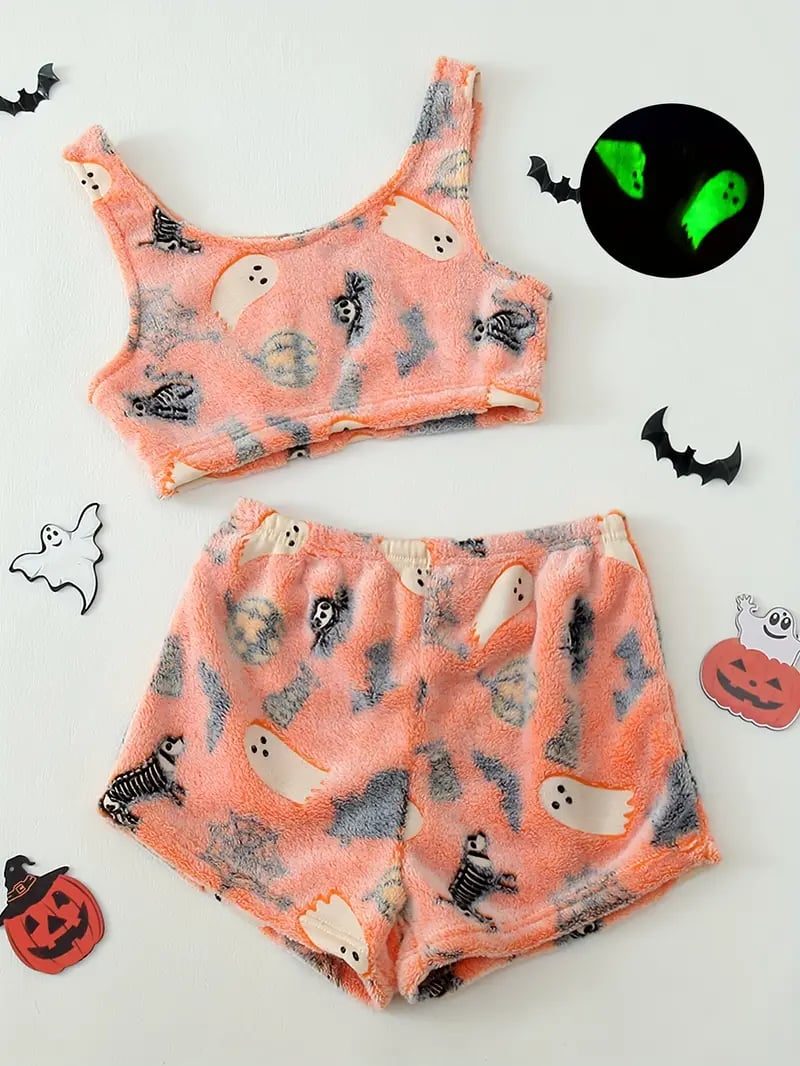 💥Halloween Pre - Sale 40% Off 🎃 Halloween  vest pajamas set👻