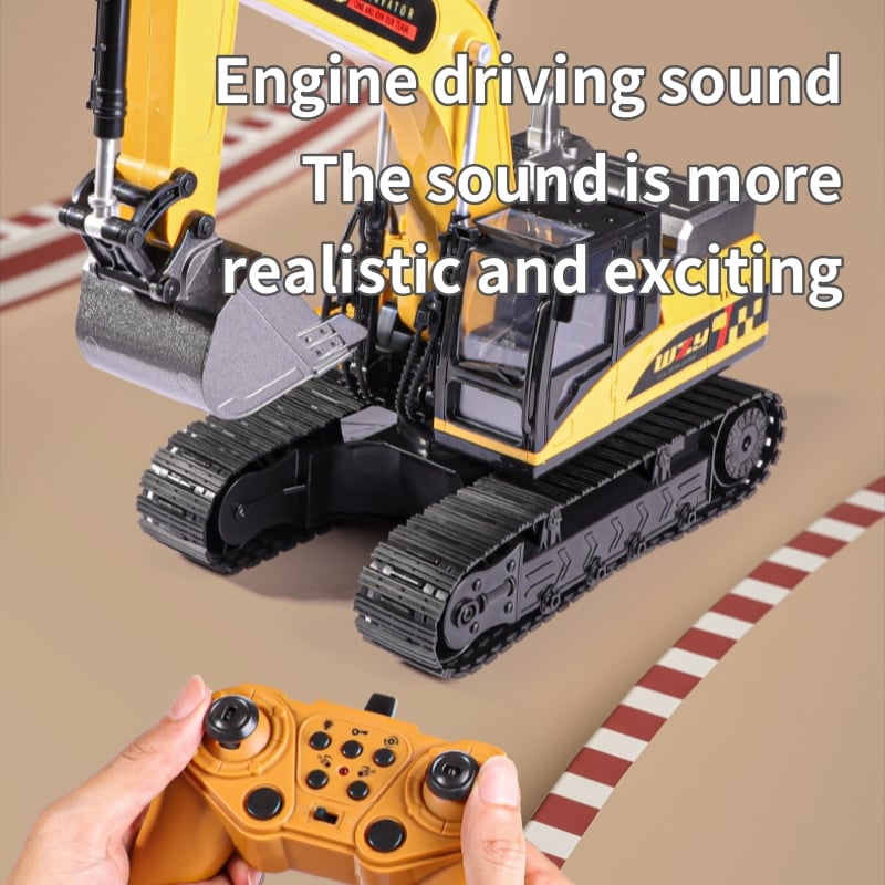 Alloy remote control excavator toy car