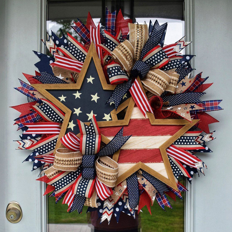 Handmade America 250th Anniversary Wreath Gifts For Mom, Dad, Brother, Sister, Kids