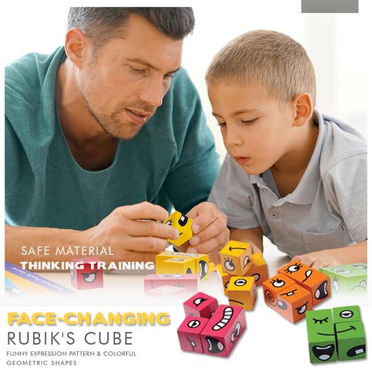 THINKING TRAINING CHILDREN FACE-CHANGING RUBIK’S CUBE