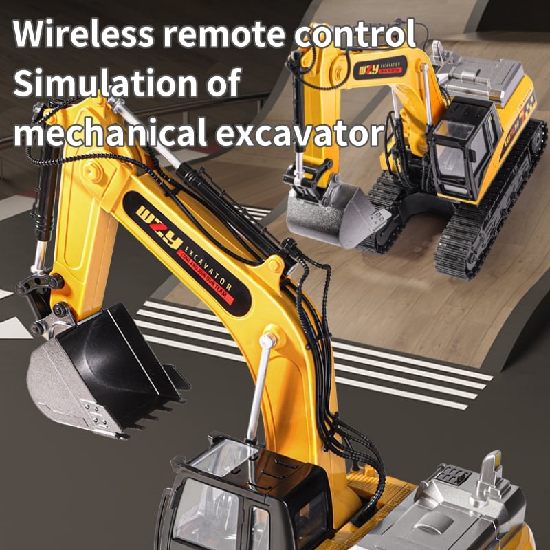Alloy remote control excavator toy car