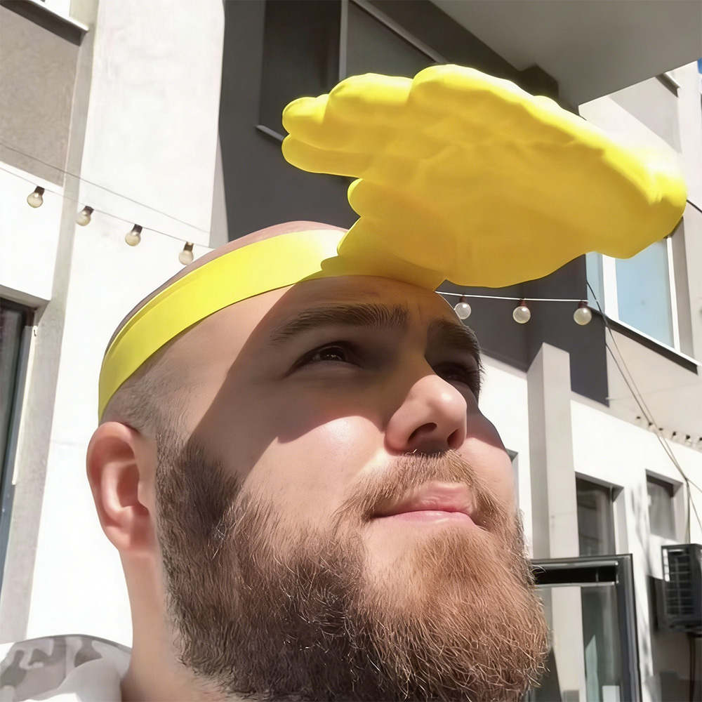 Giant Hand Sun Visor Hat - Funny Novelty Sun Hat for Beach, Festival, Party