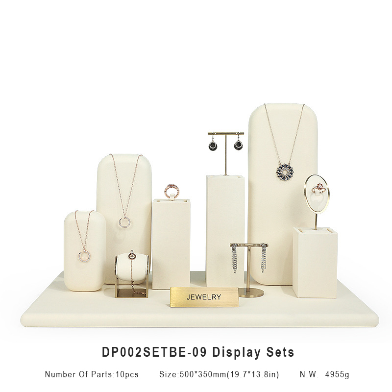 [Copy]ODEAR FASHION Beige Suede Mini Jewelry Sets
