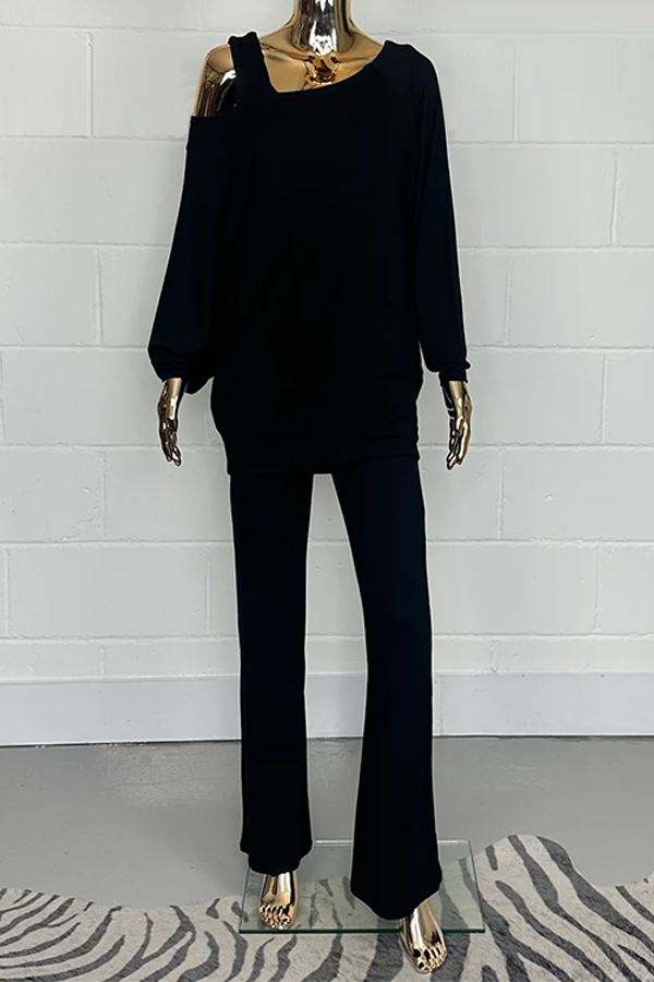 3 Piece Vest Top Jumper & Cuffed Bottoms Co-Ord