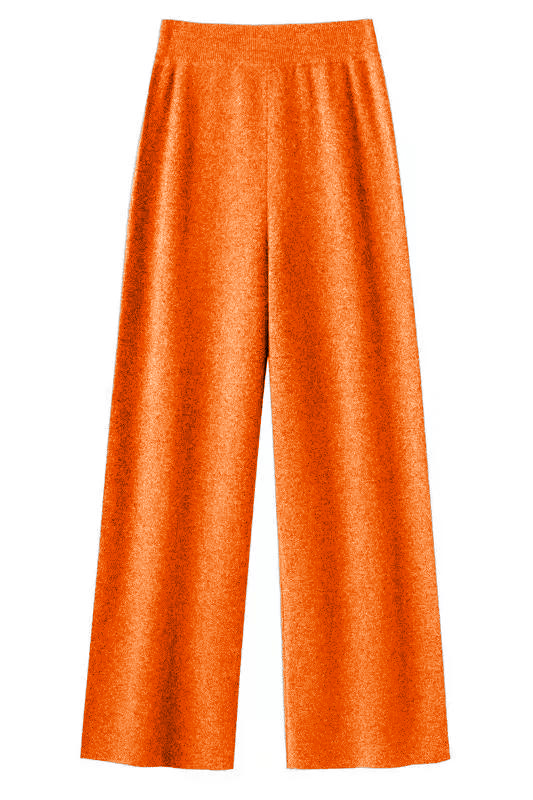 [Special offer]Gray Wide-leg Knitted Pants