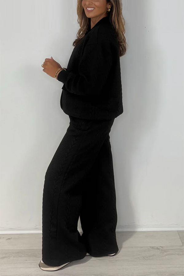 Plaited Gold Hardware Straight Leg Tracksuit