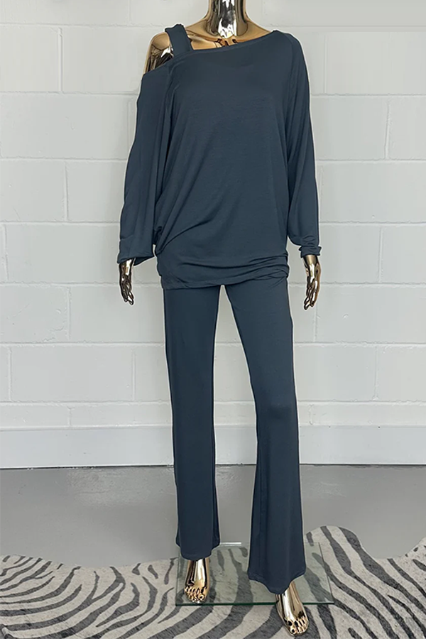 3 Piece Vest Top Jumper & Cuffed Bottoms Co-Ord