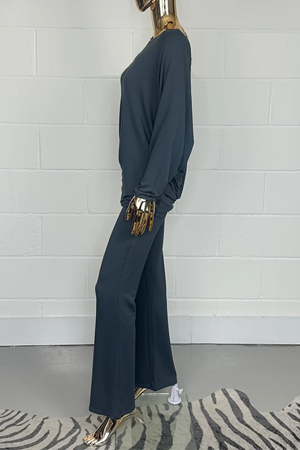 3 Piece Vest Top Jumper & Cuffed Bottoms Co-Ord