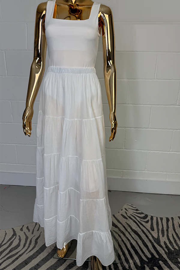 Tiered Maxi Skirt