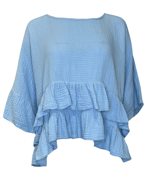 Top With Frills Sleeve