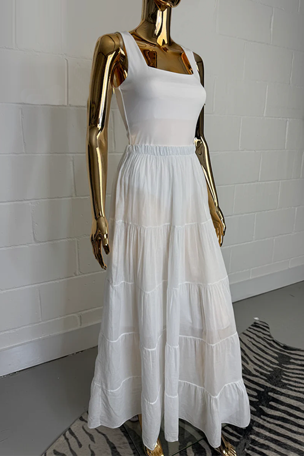 Tiered Maxi Skirt