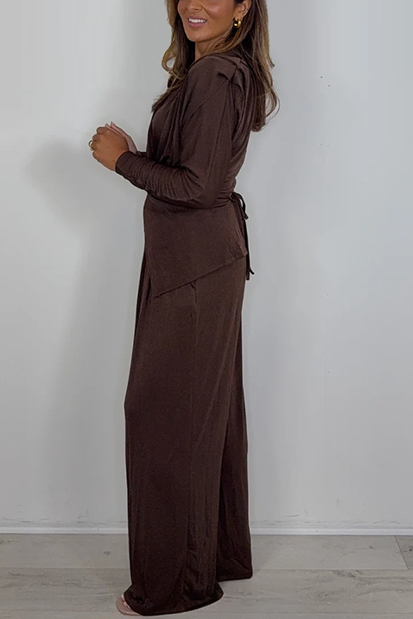 Cross Over Tie Back Top & Trouser Co-ord