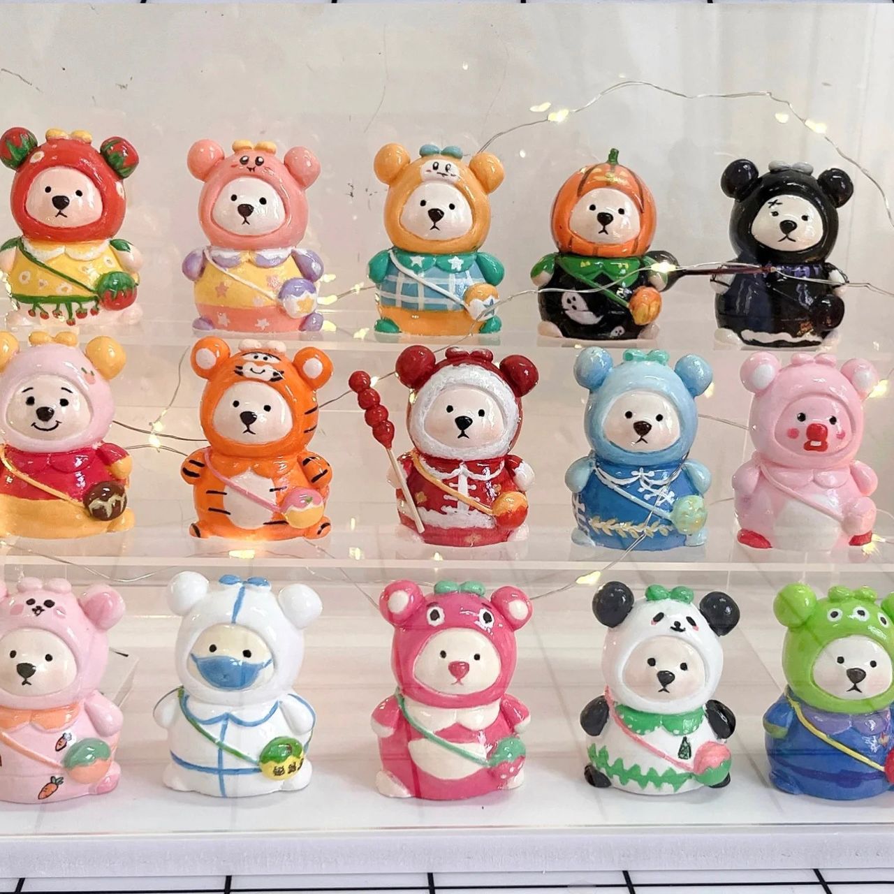 DIY Bear Doll Set Gesso, Depression Parent-child Interactive toy