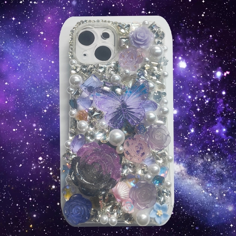 [Link 1]   Private-customized Shiny Stone iphone case, glitter Flower Rhinestone Phone case