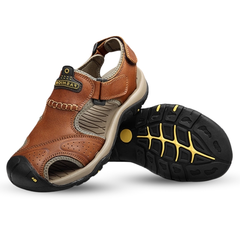 Peakysuit™ Closed Toe Leather Sandals