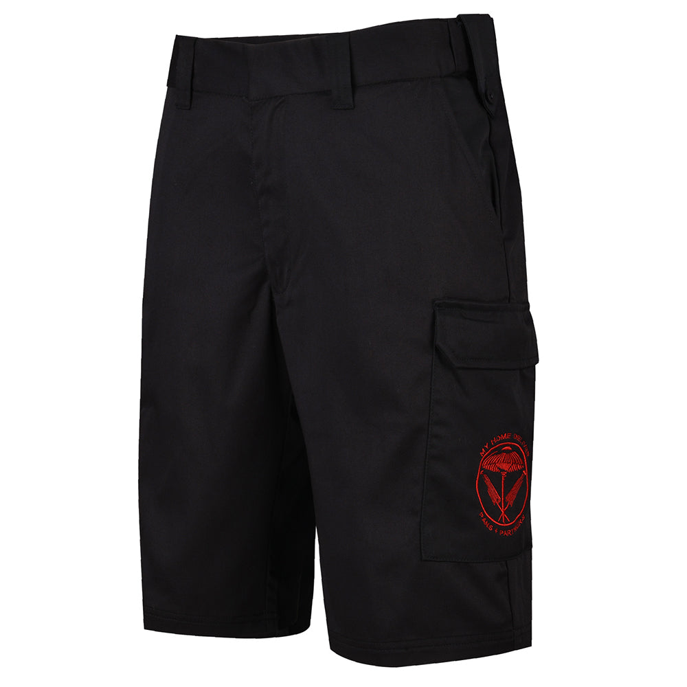 Elastic Waist Cargo Work Shorts