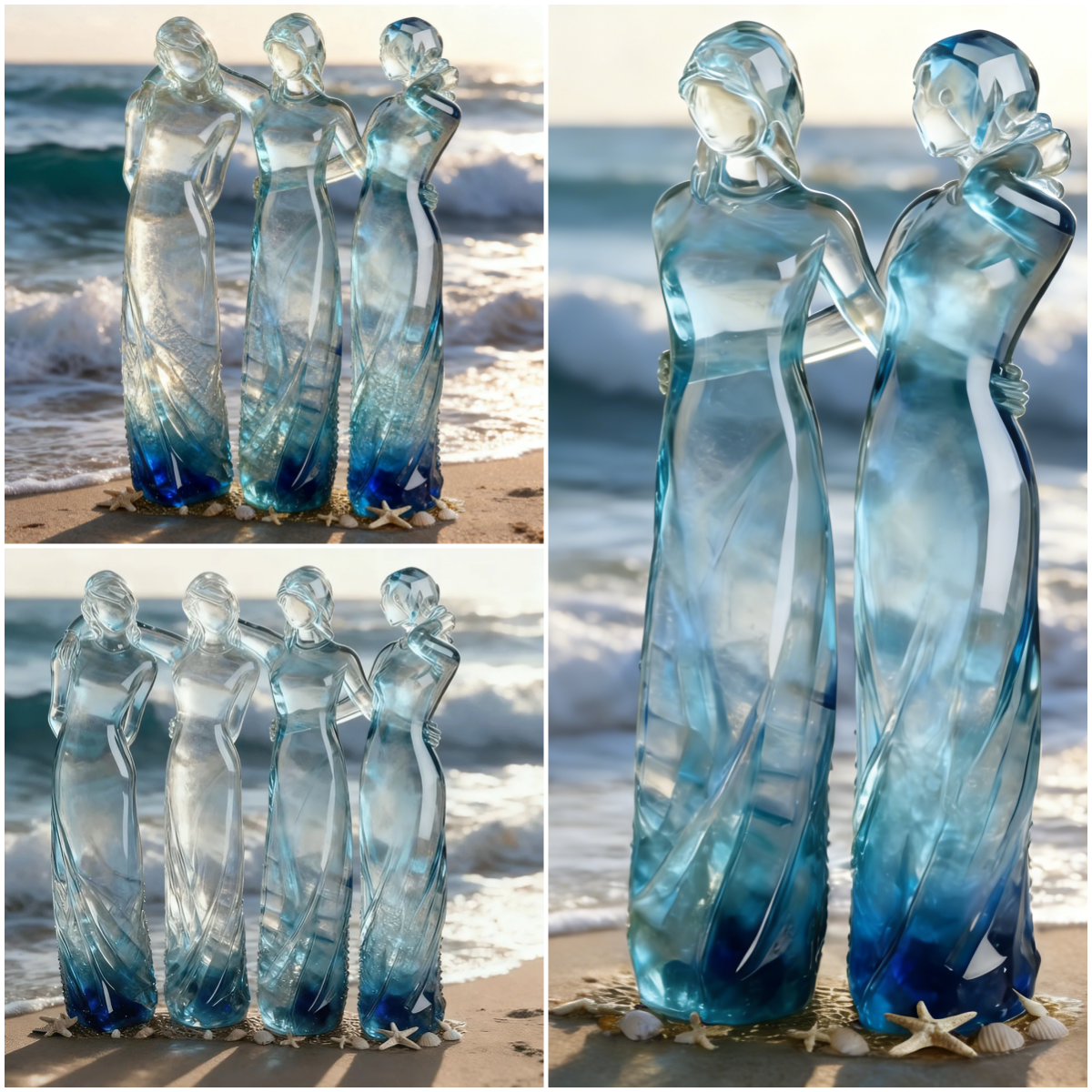 🔥LAST DAY 49% OFF🌊Sisters by My Side, Celebrates Friendships Three Sisters Sculpture