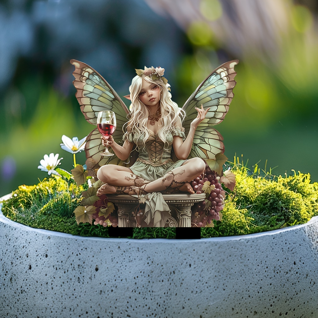 🔥Last Day Promotion 49% OFF-Fairy with a glass of wine