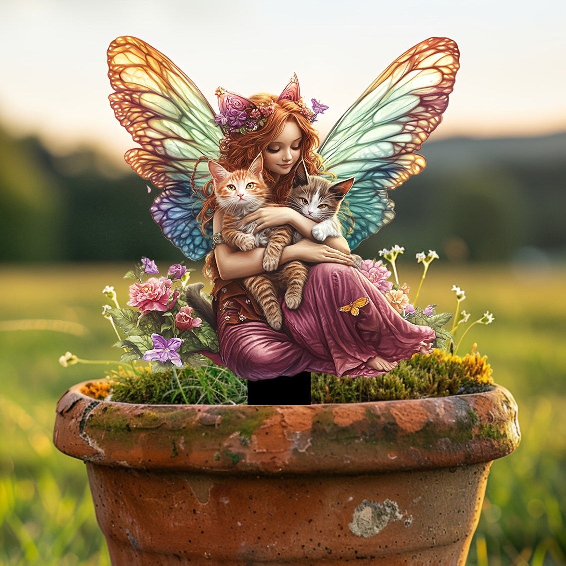🔥Last Day Promotion 49% OFF-Enchanted Fairy and Two Cats