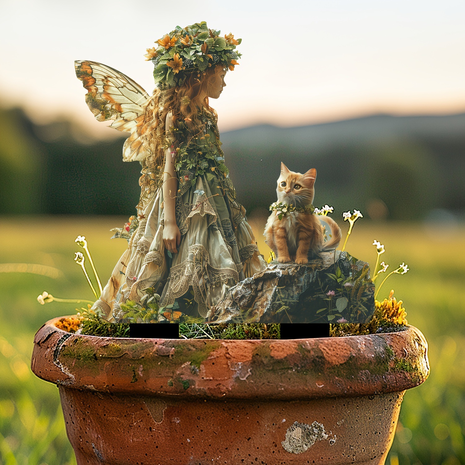 🔥Last Day Promotion 49% OFF-Elf Girl and Cat