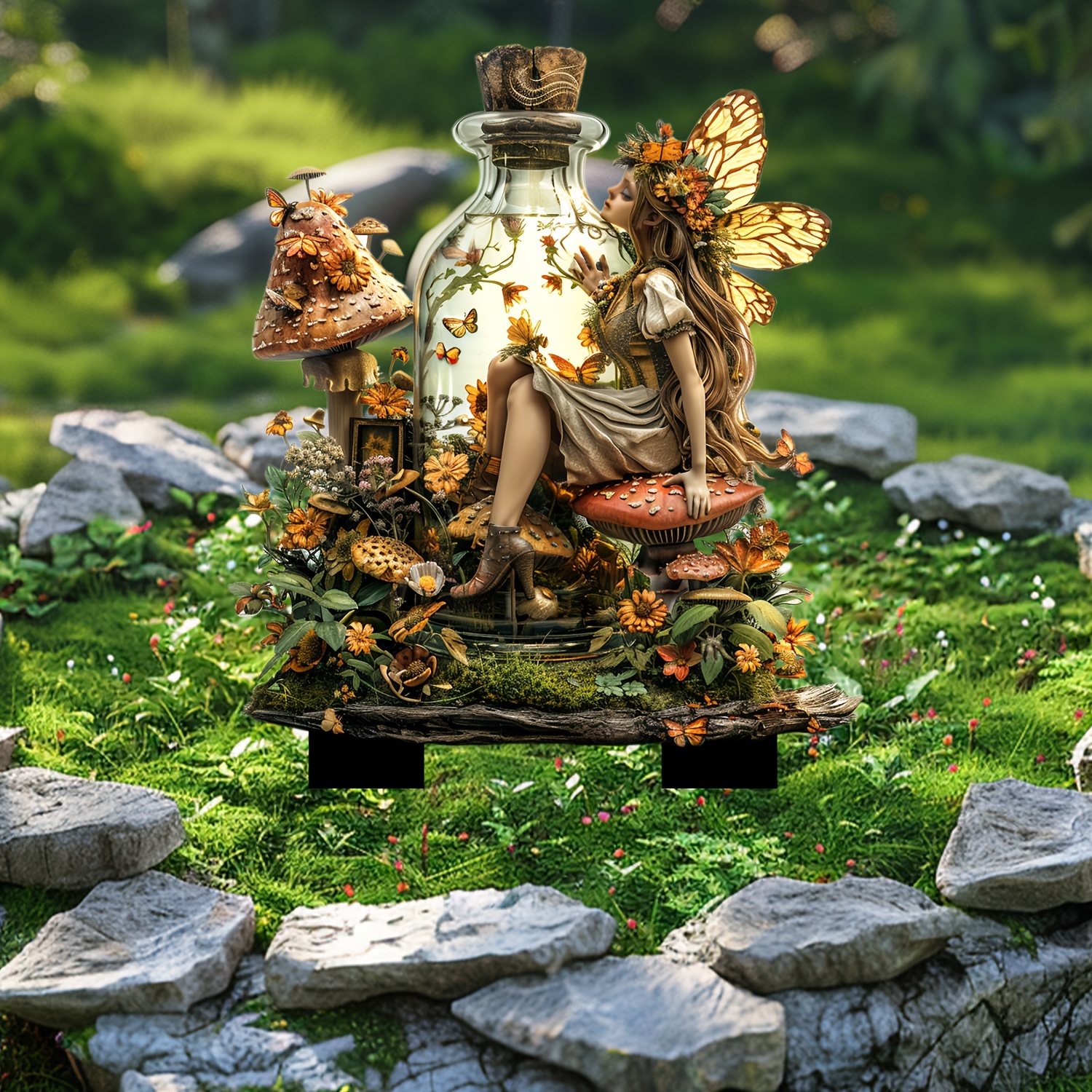 🔥Last Day Promotion 49% OFF-Mushroom Glass Bottle Fairy