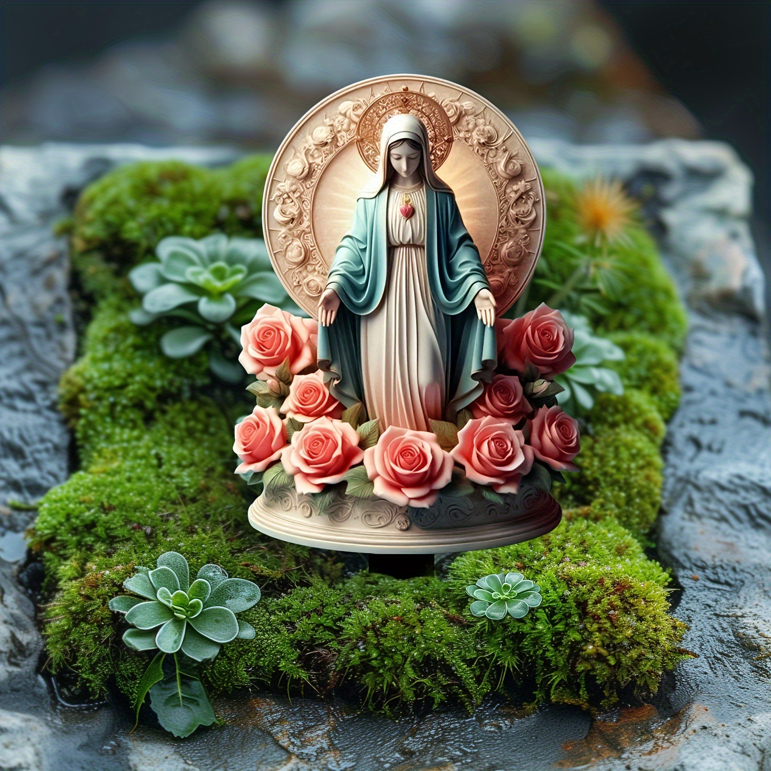 🔥Last Day Promotion 49% OFF-Virgin Mary Red Rose