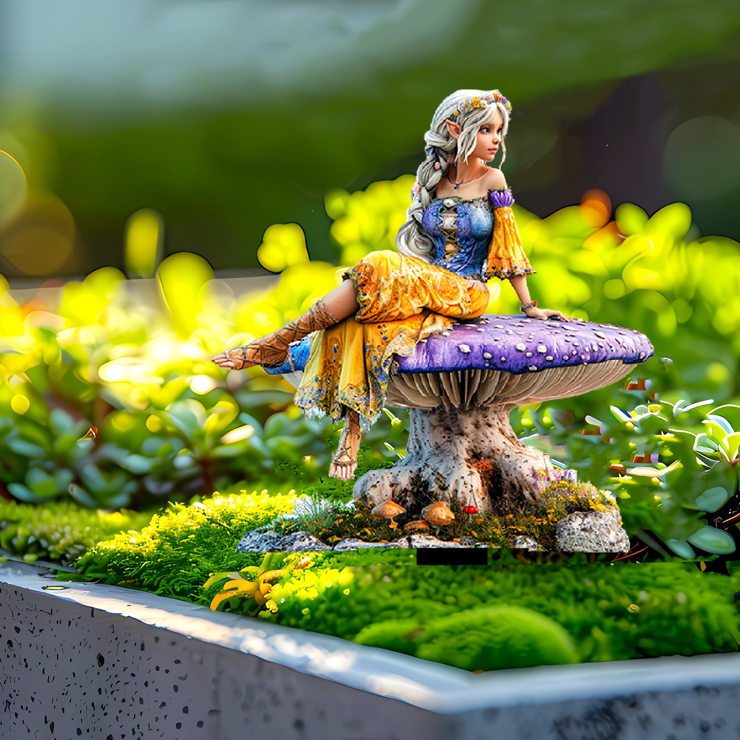 🔥Last Day Promotion 49% OFF-Purple Mushroom White Hair Fairy