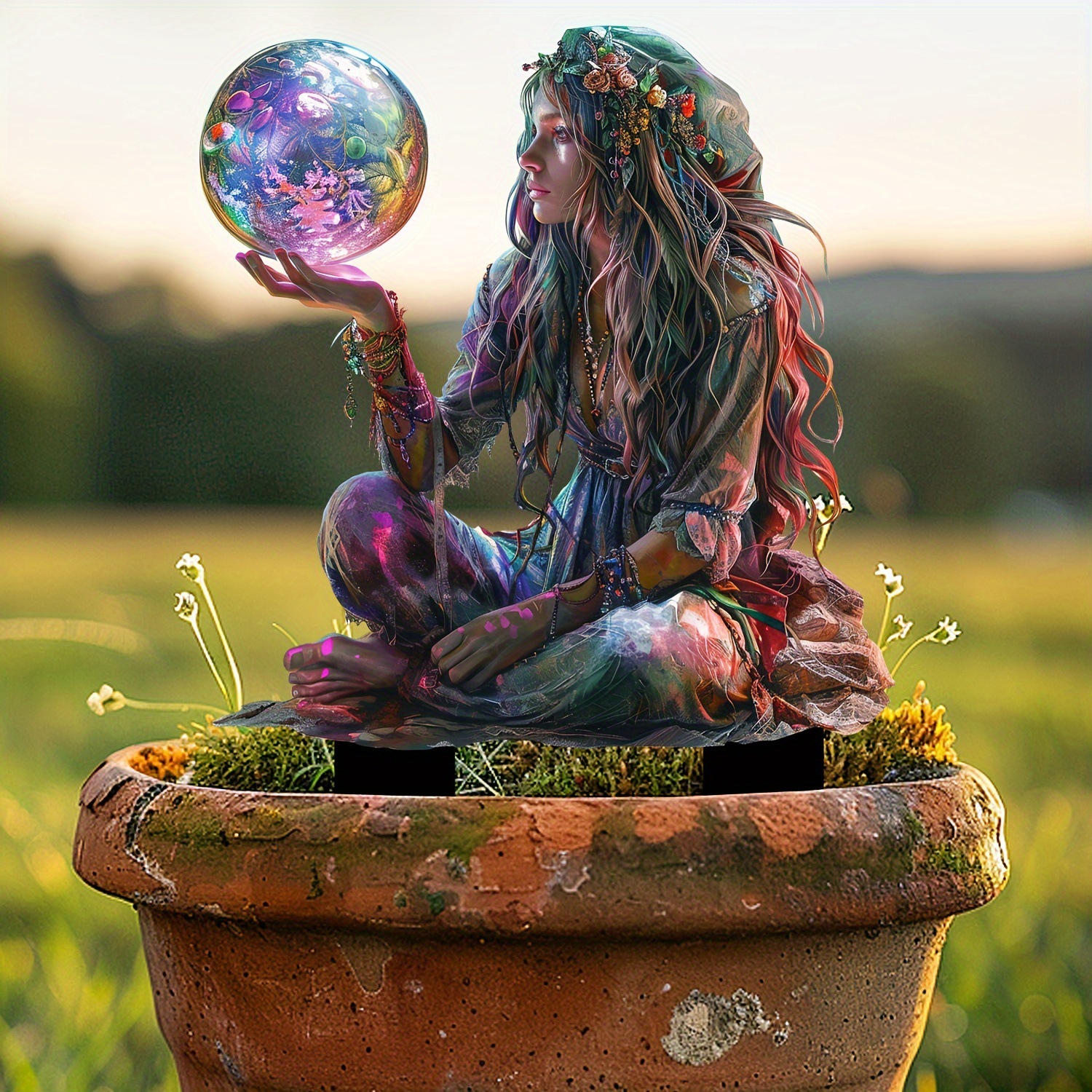 🔥Last Day Promotion 49% OFF-Fortune Teller Fairy with a Fantasy Crystal Ball