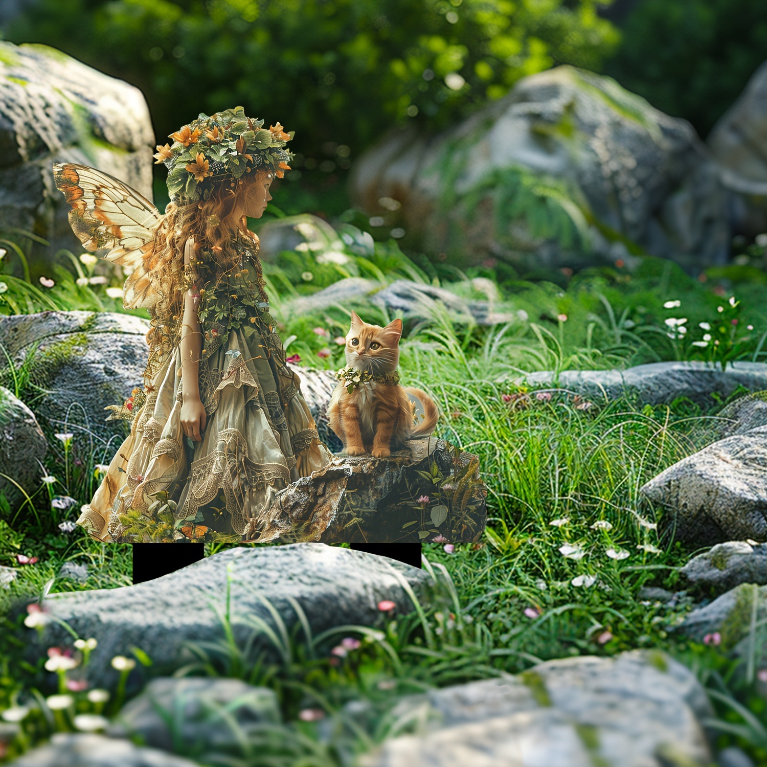 🔥Last Day Promotion 49% OFF-Elf Girl and Cat