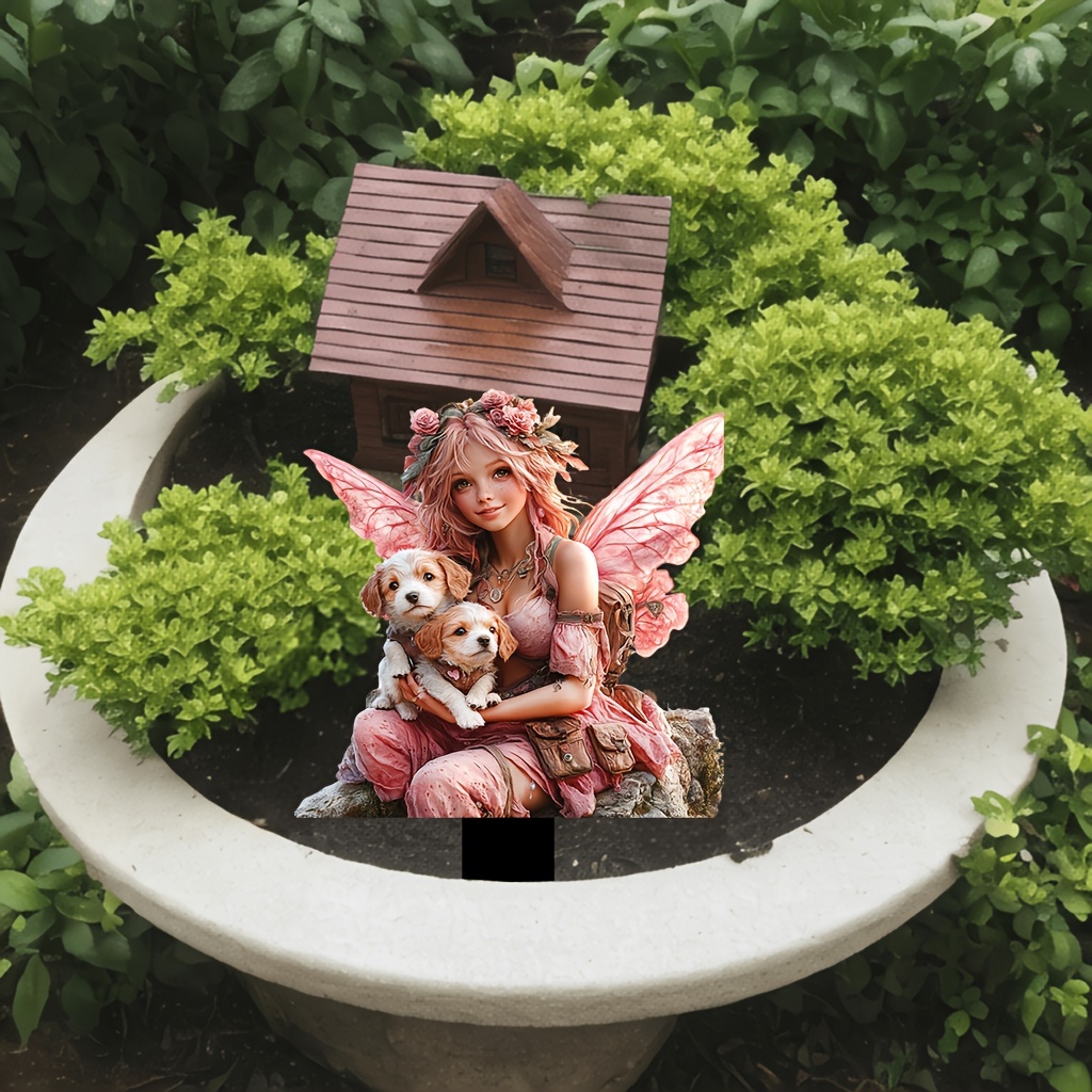 🔥Last Day Promotion 49% OFF-Pink fairy with two puppies