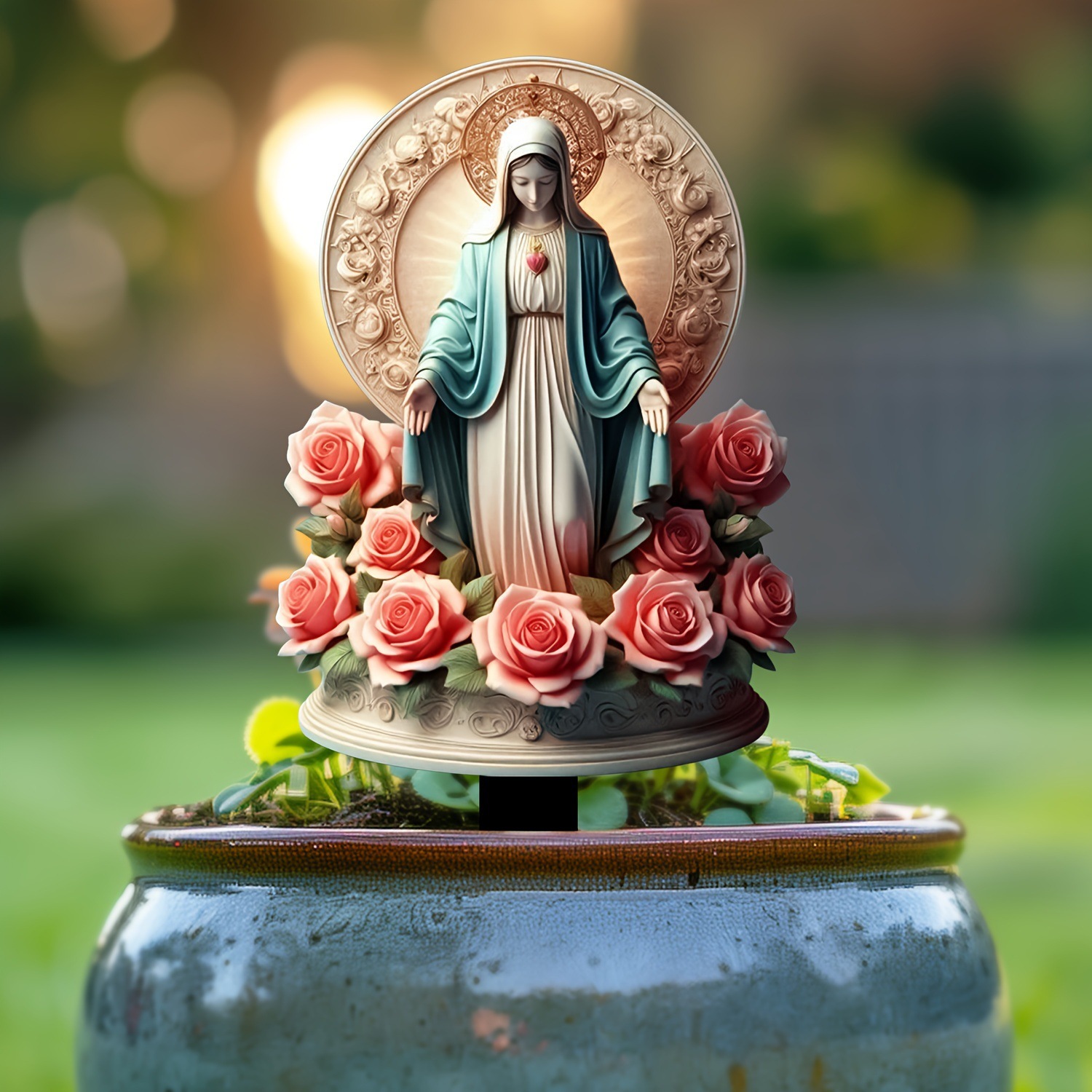 🔥Last Day Promotion 49% OFF-Virgin Mary Red Rose