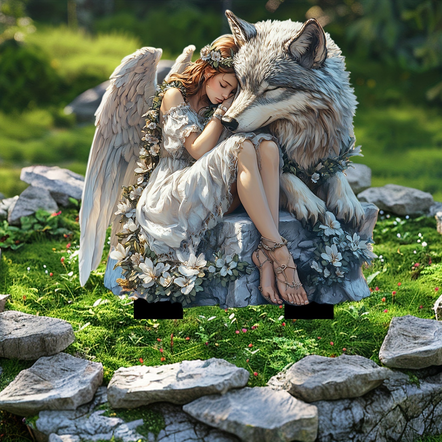 🔥Last Day Promotion 49% OFF-Wolf Collar and Wreath Angel