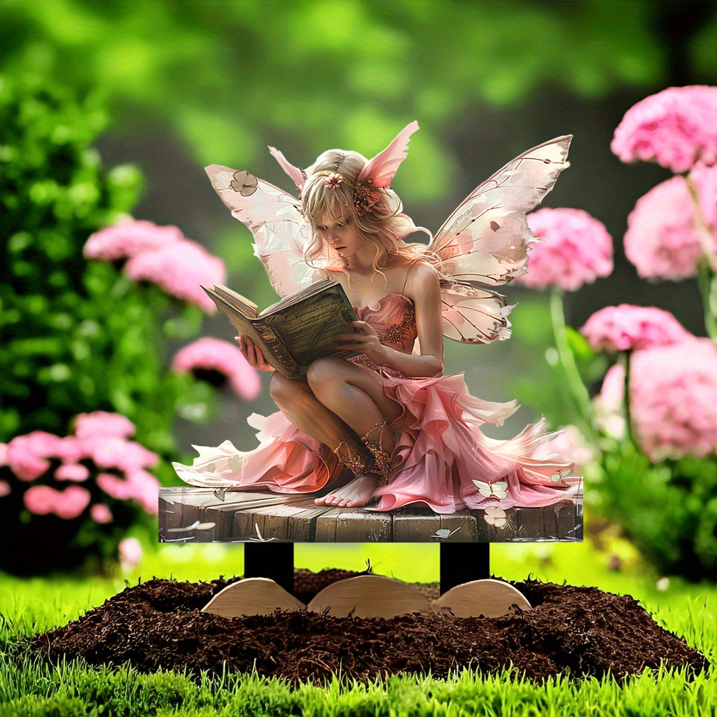 🔥Last Day Promotion 49% OFF-Pink Butterfly Fairy reading a book