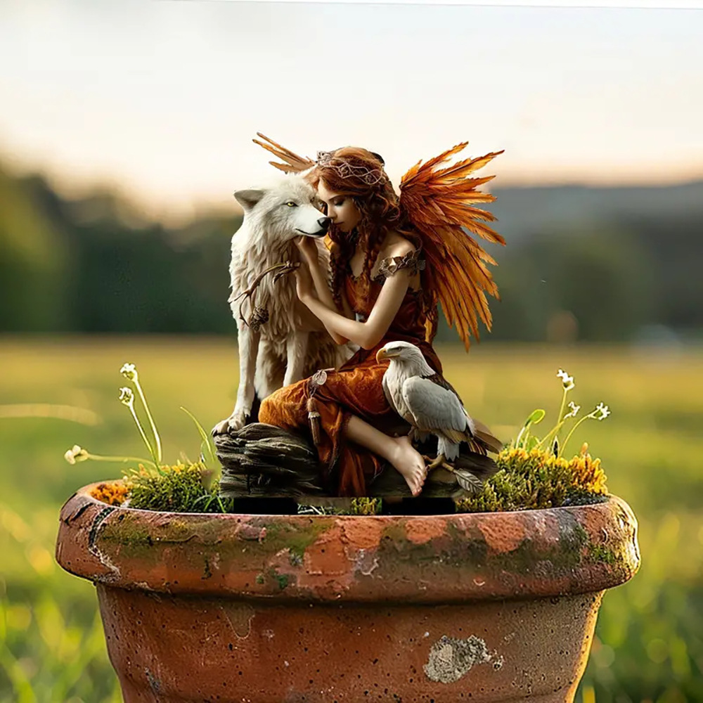 🔥Last Day Promotion 49% OFF-White Wolf Guardian of the Pristine Fairy