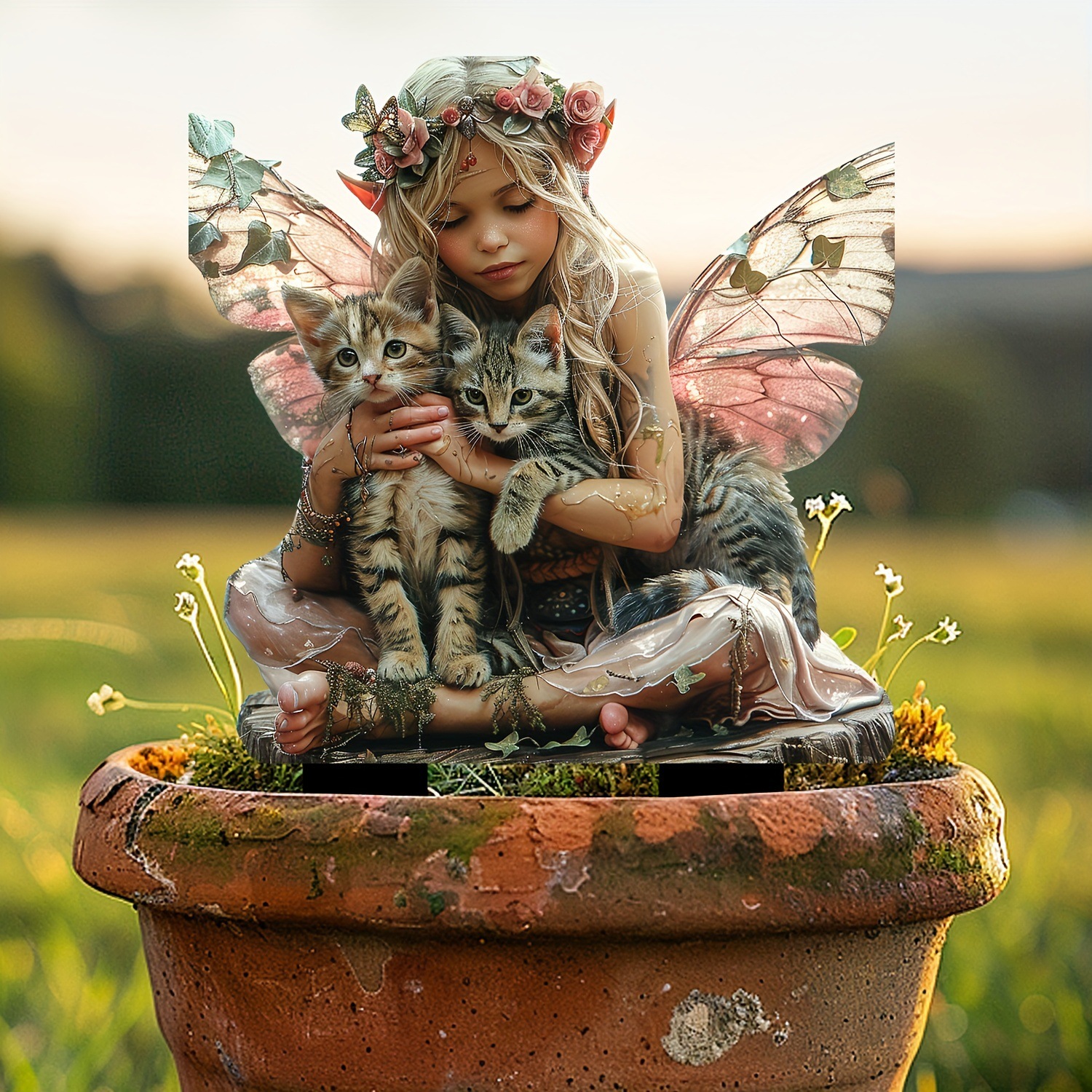 🔥Last Day Promotion 49% OFF-Flower Fairy and Cat
