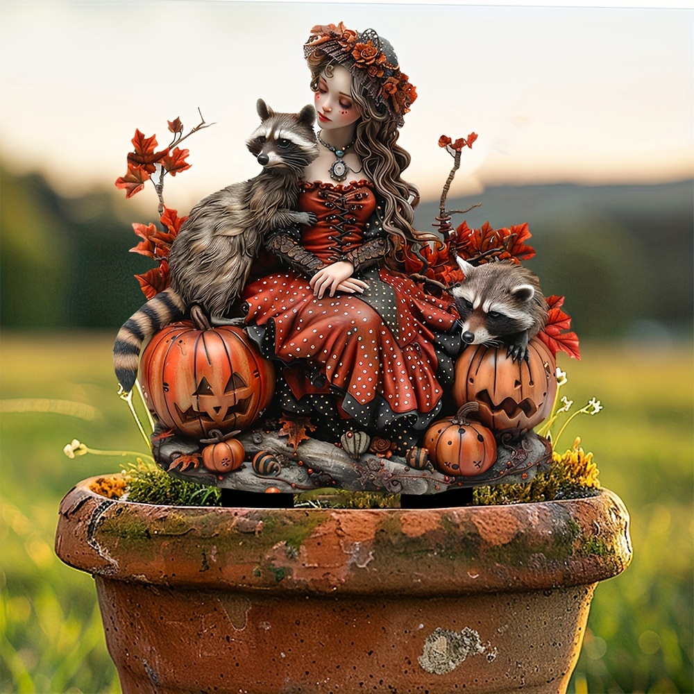 🔥Last Day Promotion 49% OFF-A princess in a red dress with a cute raccoon