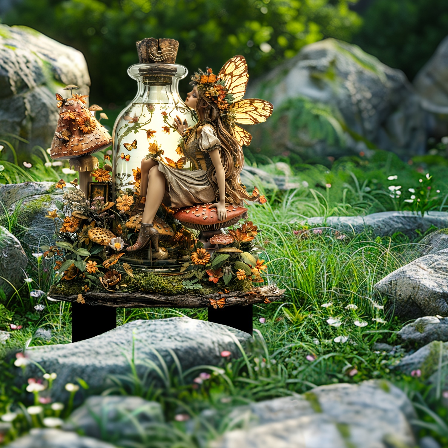 🔥Last Day Promotion 49% OFF-Mushroom Glass Bottle Fairy