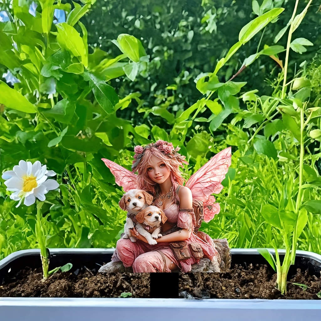 🔥Last Day Promotion 49% OFF-Pink fairy with two puppies