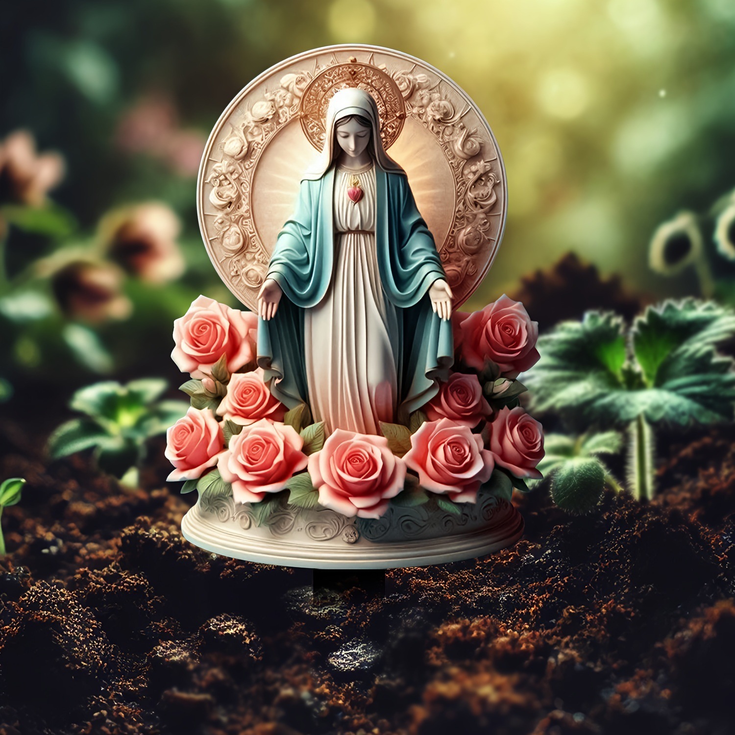 🔥Last Day Promotion 49% OFF-Virgin Mary Red Rose