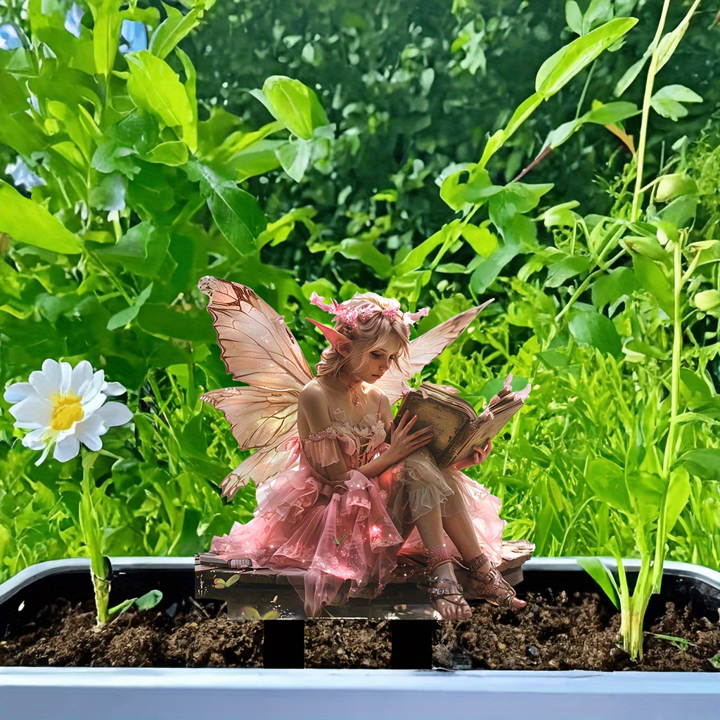 🔥Last Day Promotion 49% OFF-Pink Butterfly Fairy reading a book