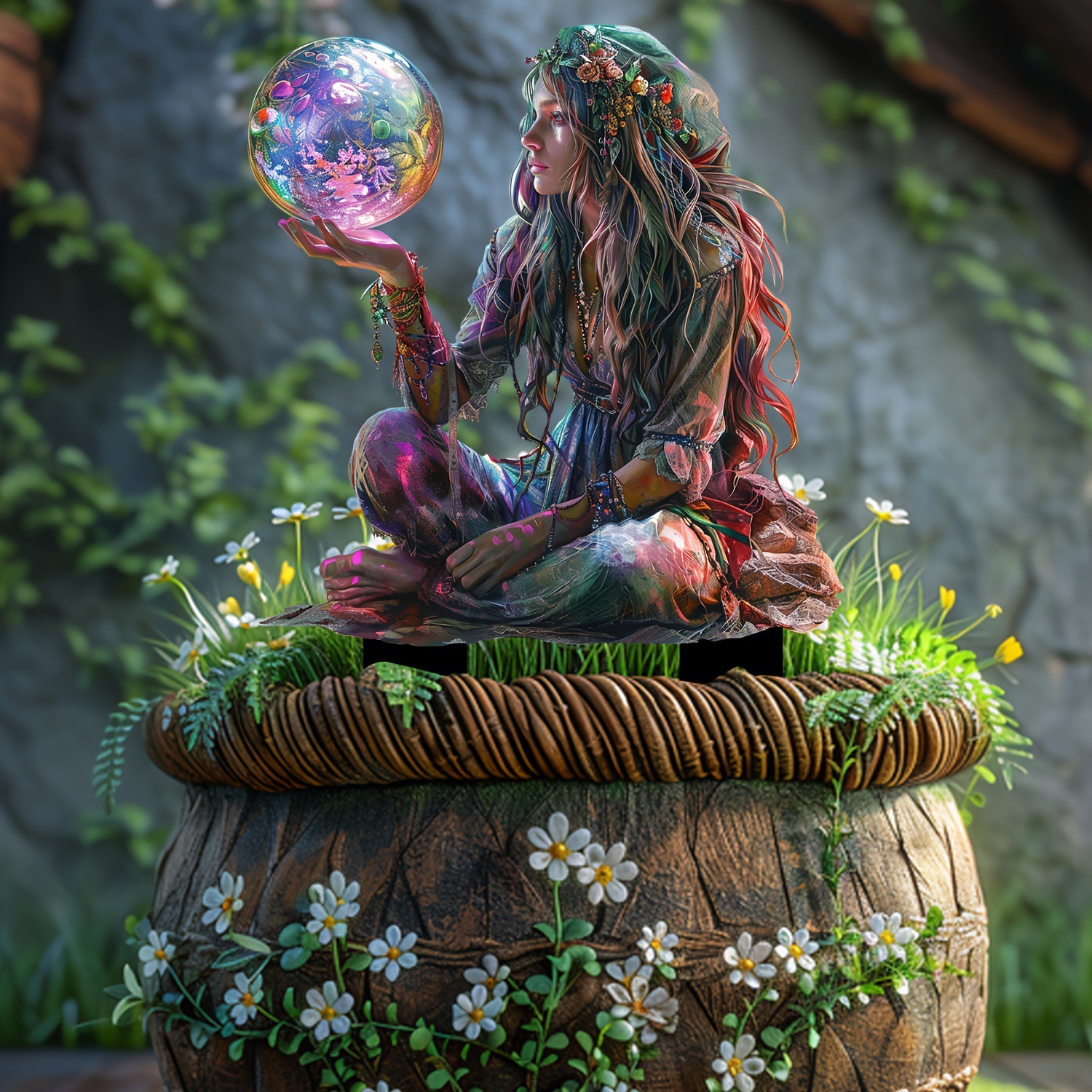 🔥Last Day Promotion 49% OFF-Fortune Teller Fairy with a Fantasy Crystal Ball