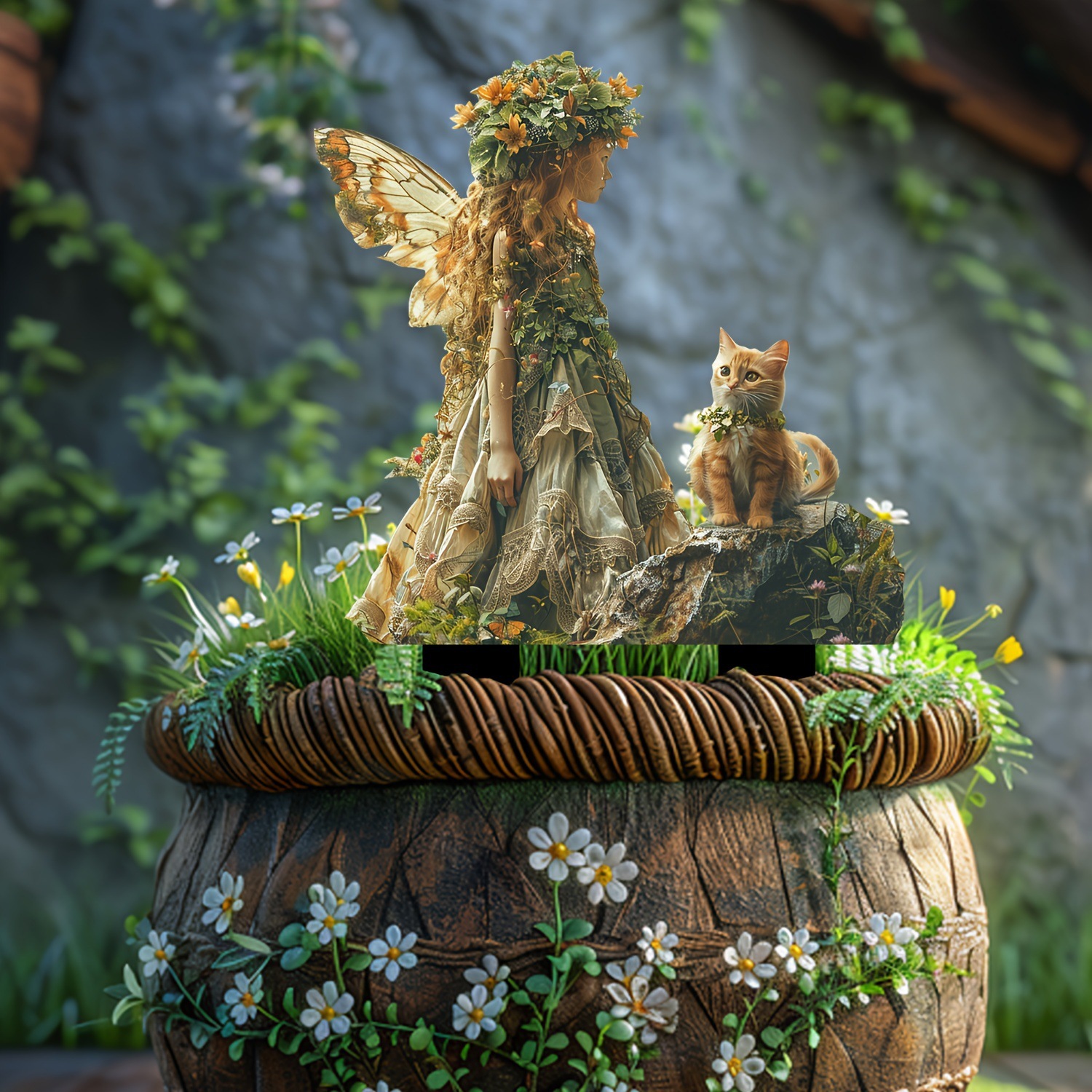 🔥Last Day Promotion 49% OFF-Elf Girl and Cat