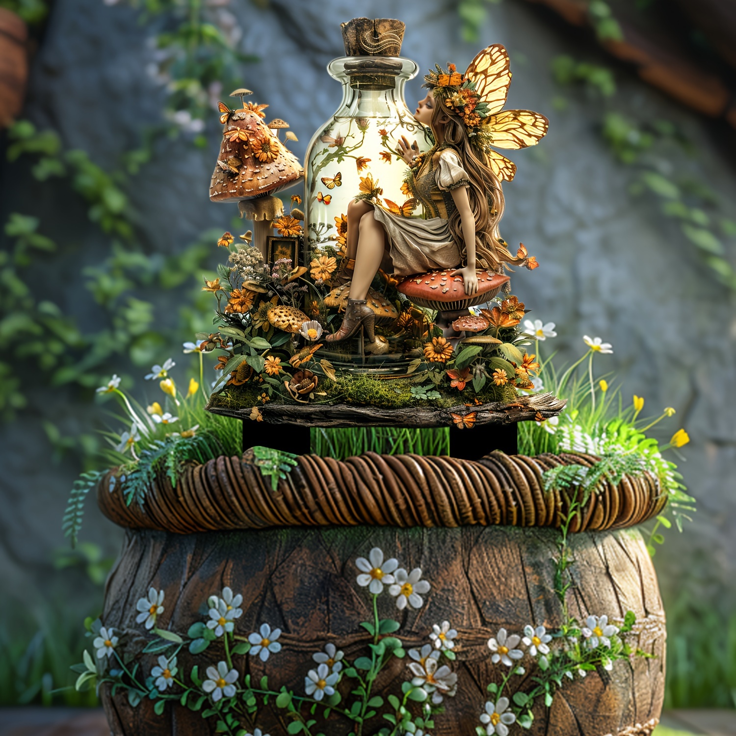🔥Last Day Promotion 49% OFF-Mushroom Glass Bottle Fairy