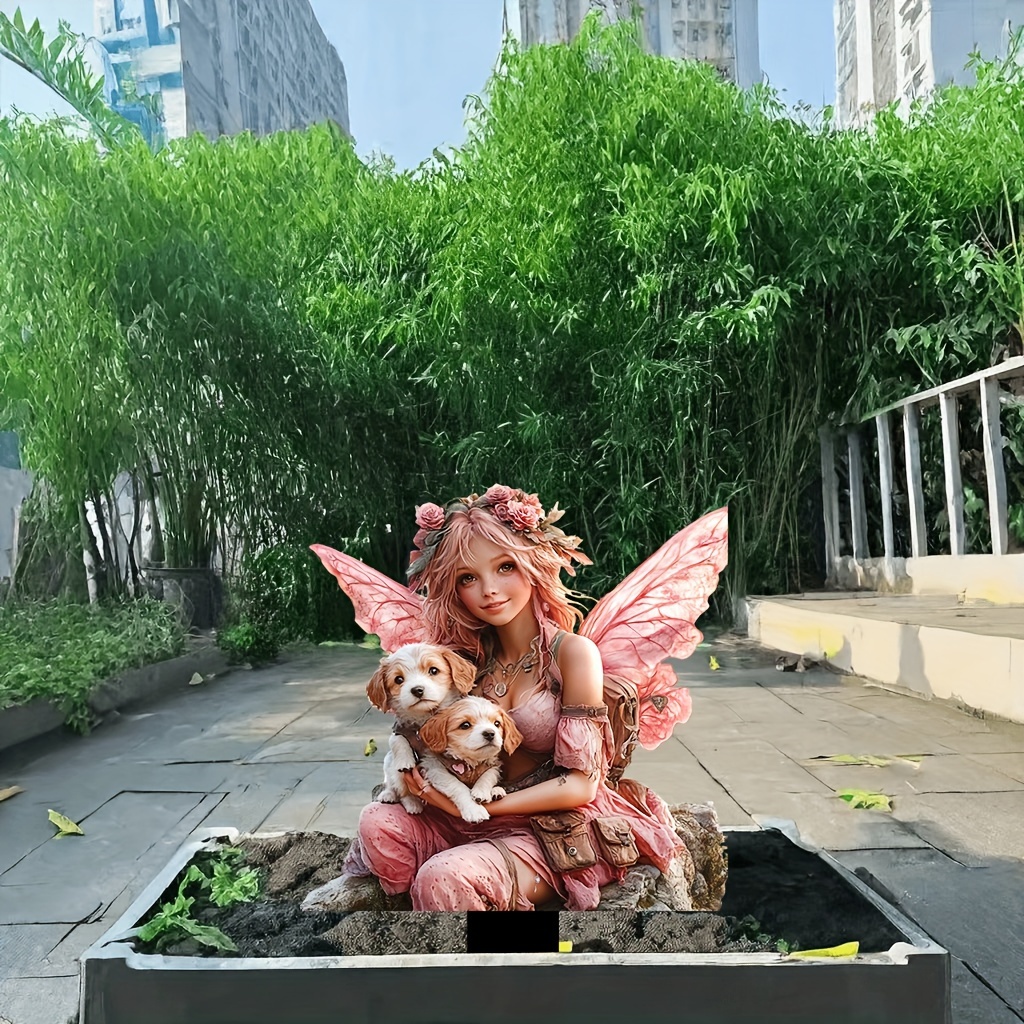 🔥Last Day Promotion 49% OFF-Pink fairy with two puppies