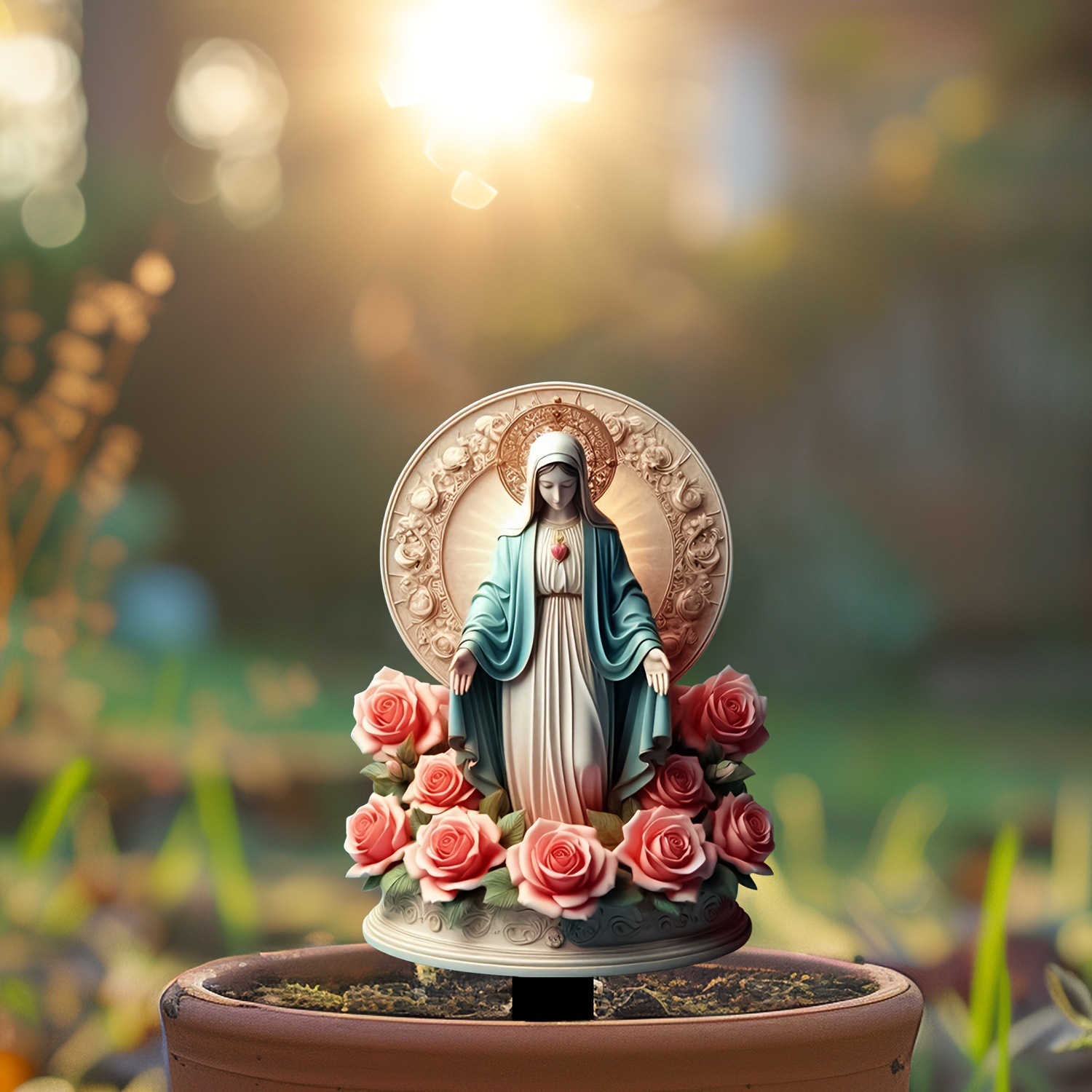 🔥Last Day Promotion 49% OFF-Virgin Mary Red Rose