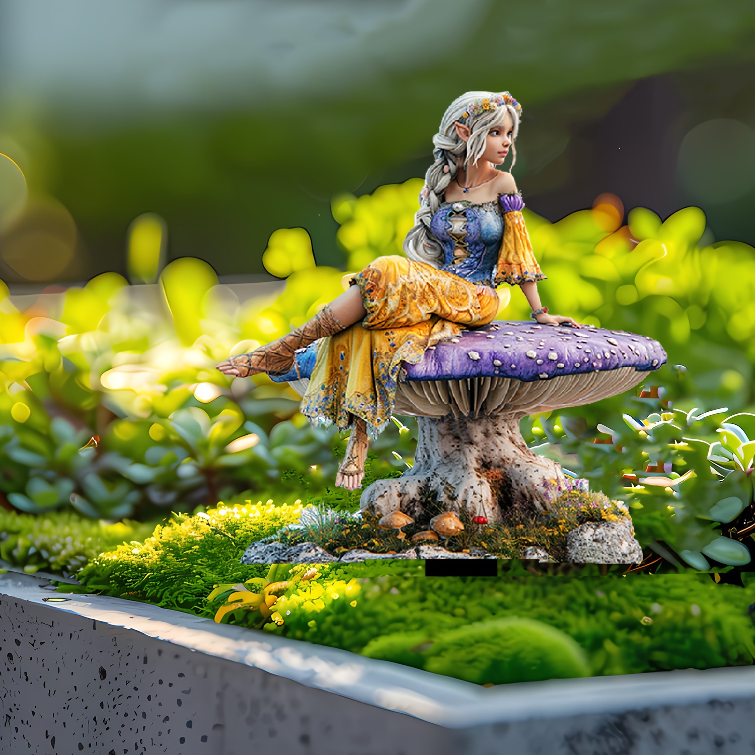🔥Last Day Promotion 49% OFF-Purple Mushroom White Hair Fairy