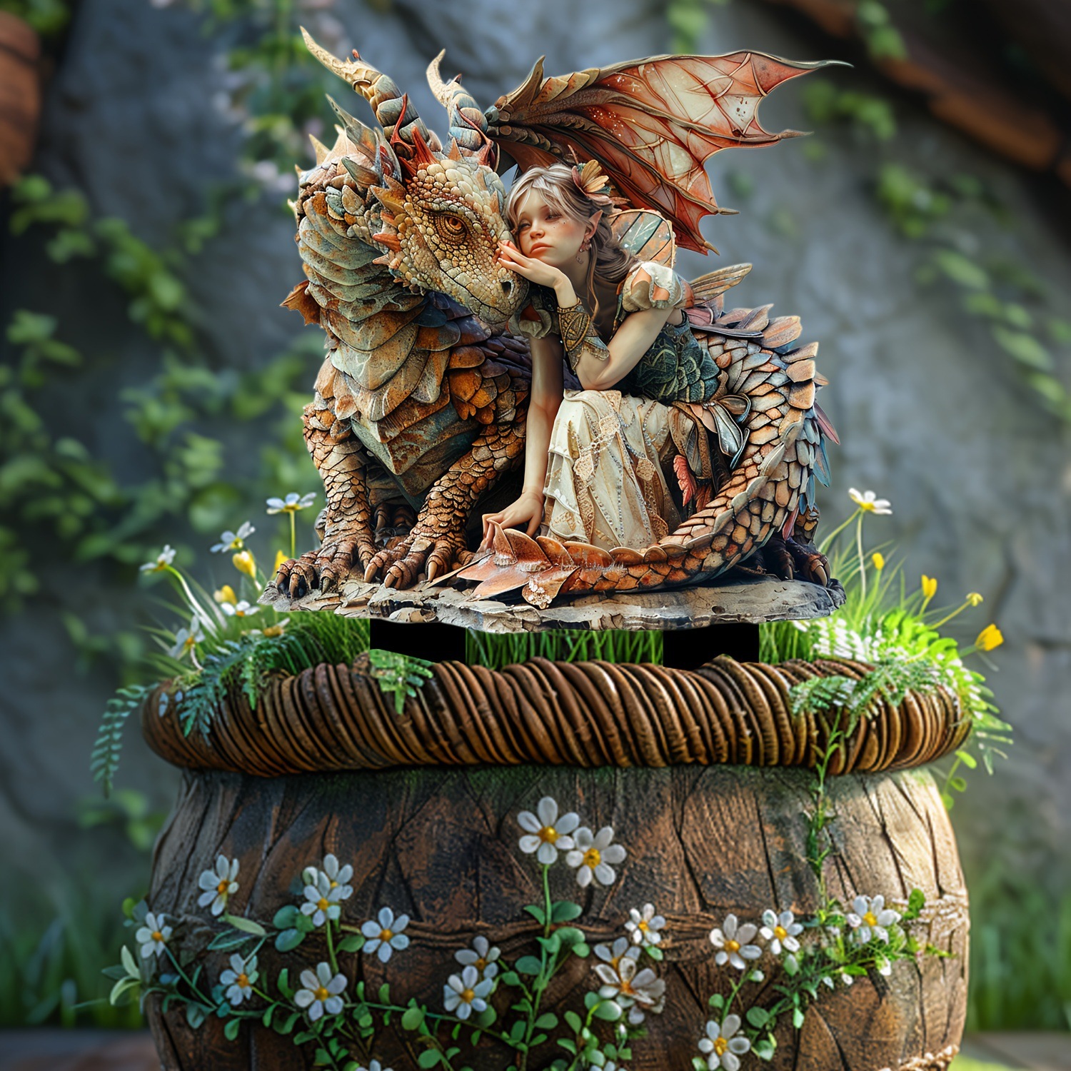 🔥Last Day Promotion 49% OFF-Ancient Dragon and the Beautiful Dragon Maiden
