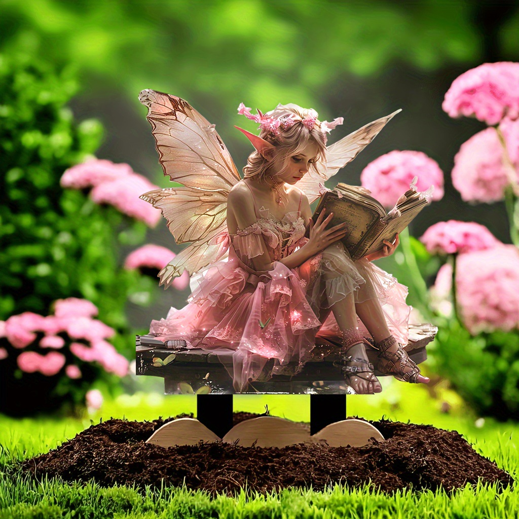 🔥Last Day Promotion 49% OFF-Pink Butterfly Fairy reading a book