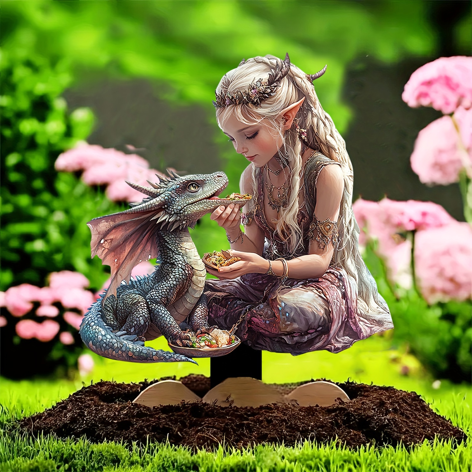 🔥Last Day Promotion 49% OFF-Beautiful girl feeds baby dragon for food