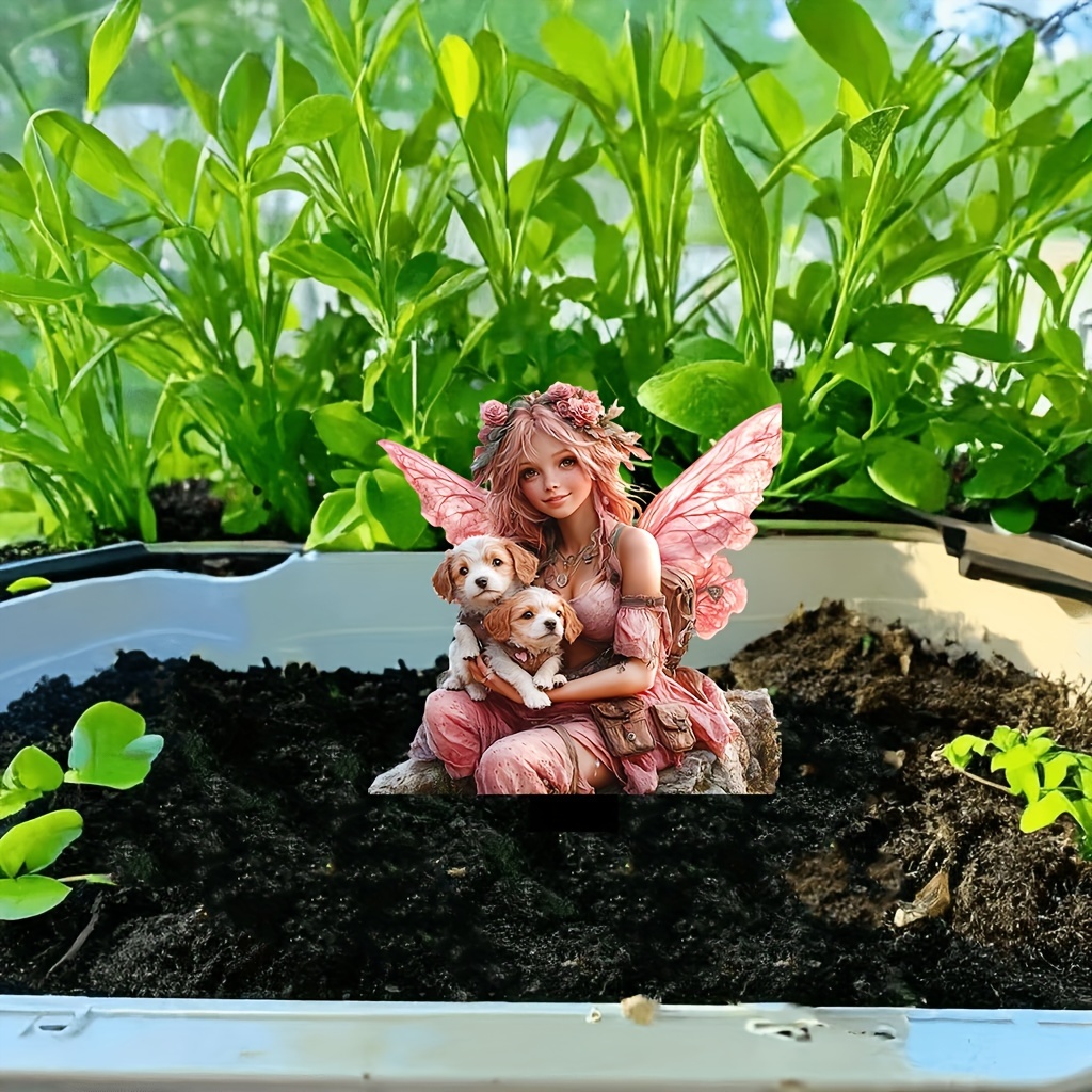 🔥Last Day Promotion 49% OFF-Pink fairy with two puppies